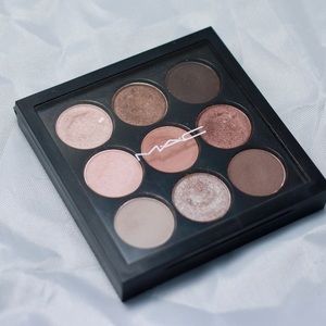 MAC eyeshadow palette Dusky Rose times nine